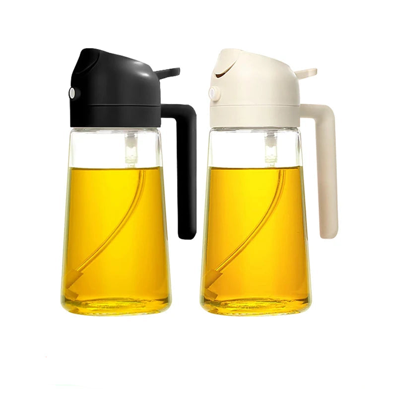 Bouteille d’Huile DuoChef 2-en-1 : Pulvérisateur & Verseur